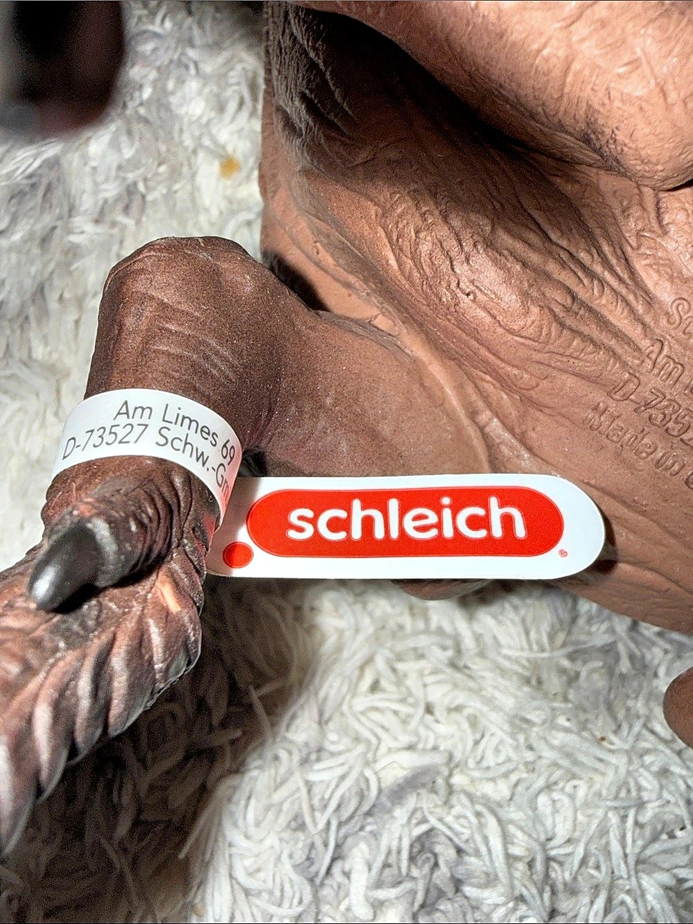 Schleich Amargasaurus 69 Dinosaur Figure Brown & Black Like New - Picture 7 of 10